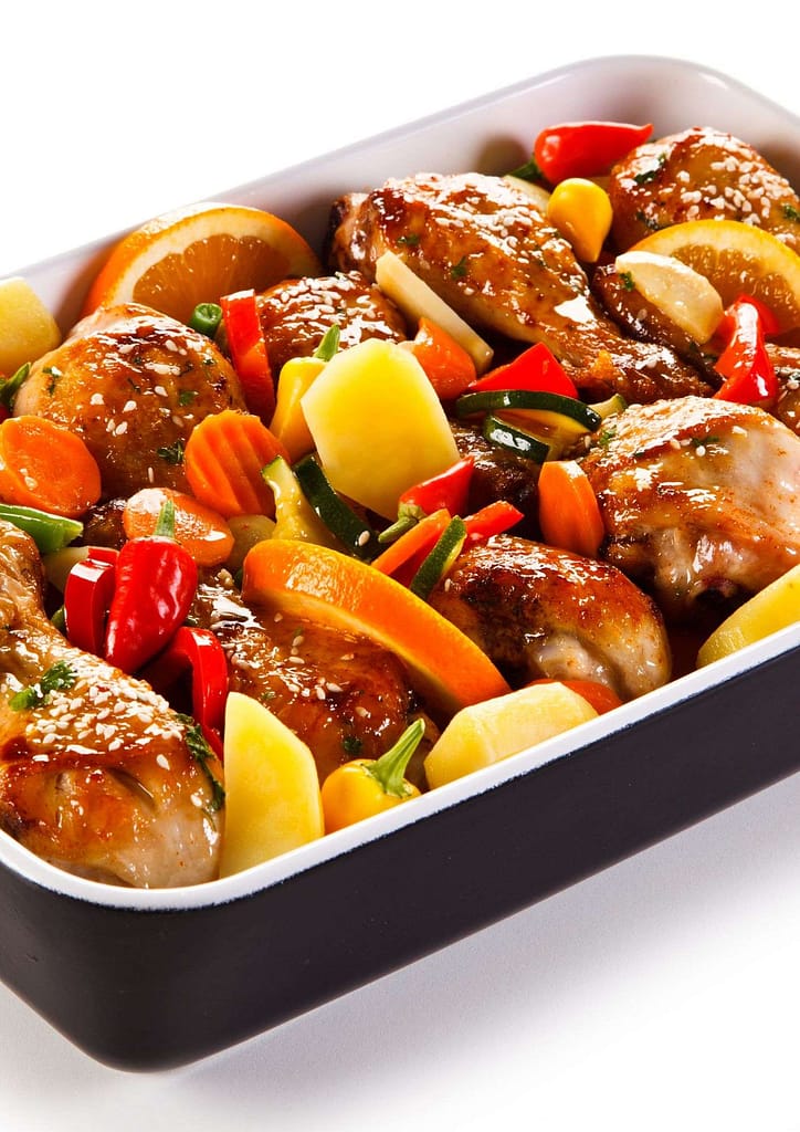 One-Pan Roasted Chicken & Veggies